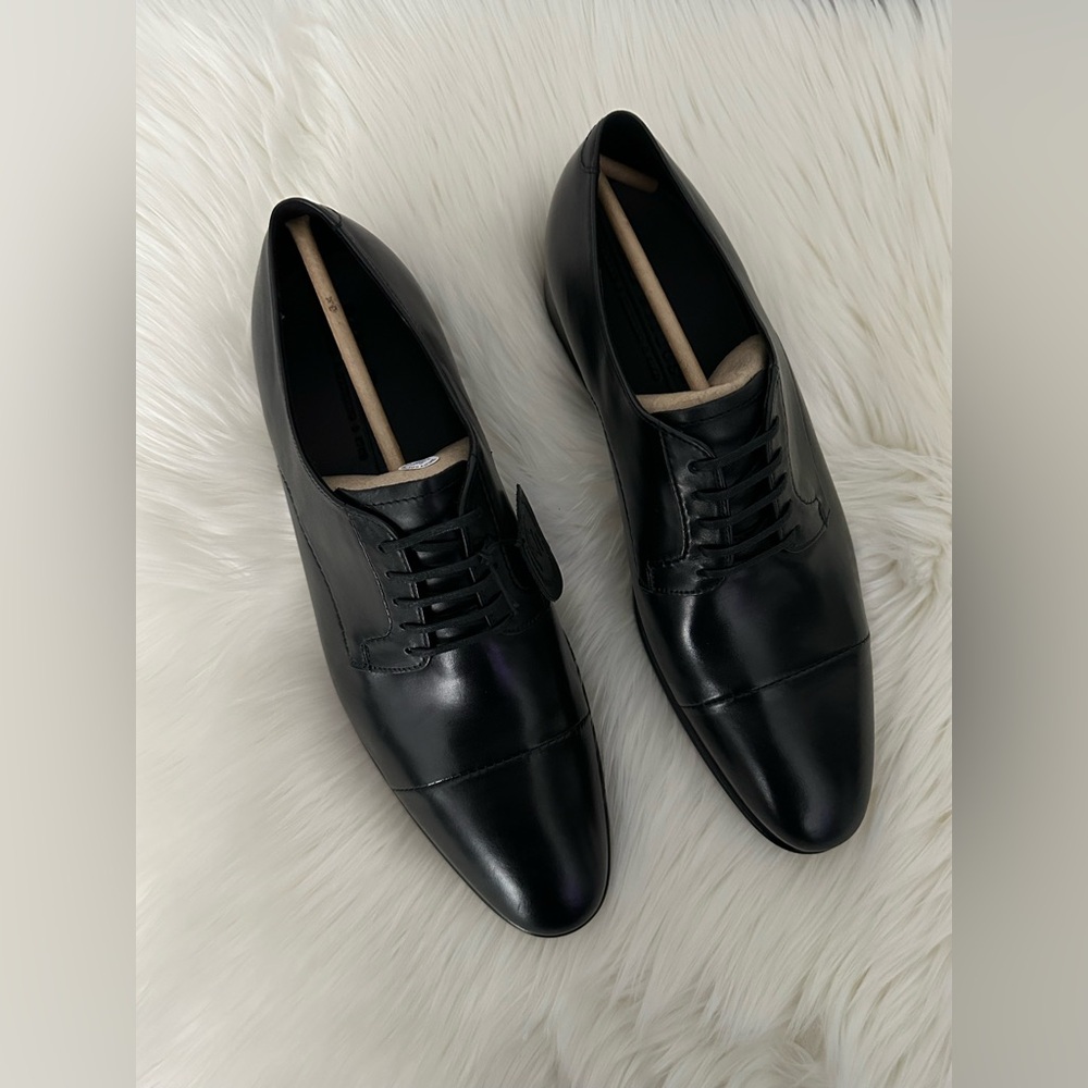 Ecco Vitrus Mondial Dress Shoe Lace Up Leather Black Mens 11 11.5 EU 45 NIB New